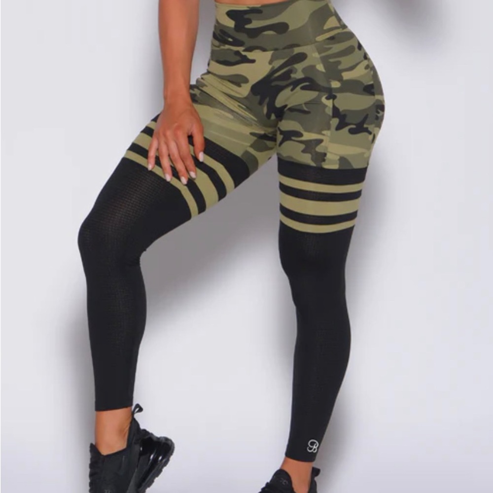 Bombshell Sportswear Camo and Black Leggings